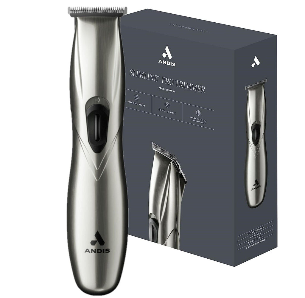 Andis Professional Slimline Pro Li T-Blade Trimmer (Silver)